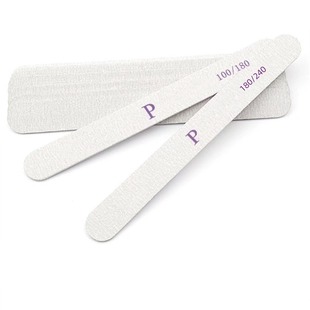 High-grade nail file strip wood file nail file thin trim polishing file Banma Gray straight
