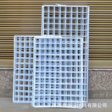 超市货架展示网装饰挂件网片展会白色浸塑网格片吊顶碰网厂规格多