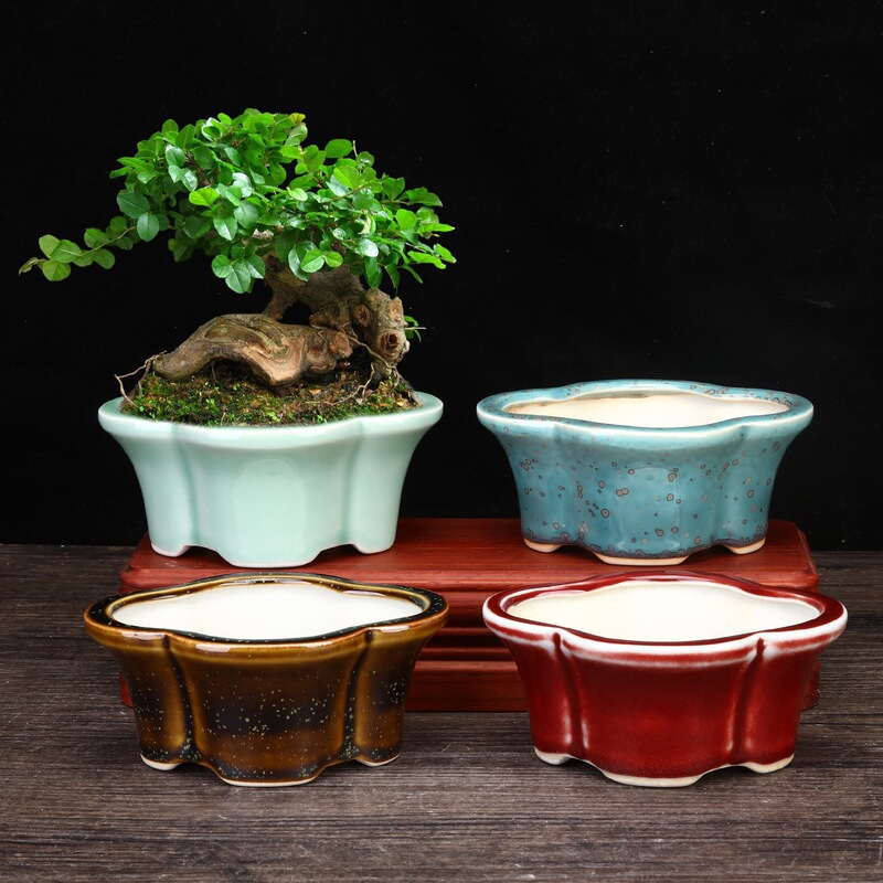 Ceramic Creative Succulent Glazed Small Flower Pots, Purple Sand Begonia Pots, Office Desk Balcony Green Plant Pots, Flower Pots Wholesale Ceramic Creative Succulent Glazed Small Flower Pots, Purple Sand Begonia Pots, Office Desk Balcony Green Plant Pots, Flower Pots Wholesale