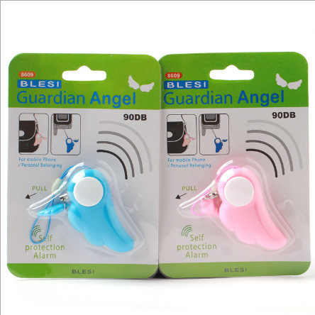 (2개) 여자 친구 긴급 경보를 위한 천사 날개 여자의 몸 방어 여자 늑대 보호 날개 선물