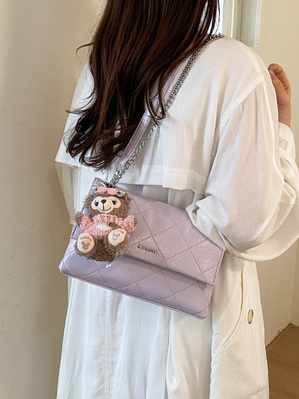 Bolso para mujeres 2026 nueva moda cadena de diamante bolso cuadrado de alta calidad lujoso ligero exquisito mochila de hombro