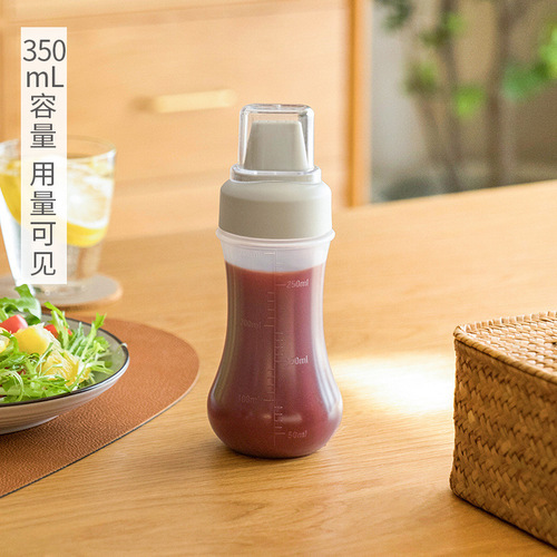 Household plastic squeeze sauce bottle, kitchen tomato salad 5-hole squeeze bottle, sand bottle, honey jar, oil-consuming sauce bottle