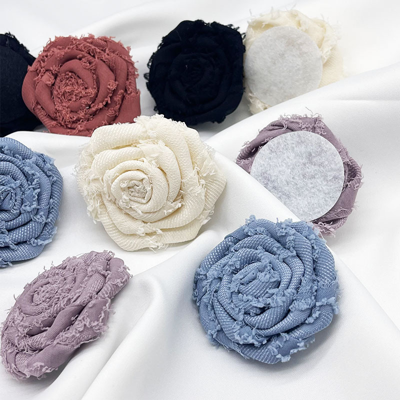 Stoffblumen Kamelien Handgefertigte Rosen Anstecknadel Für Kleidung_voghion.com
