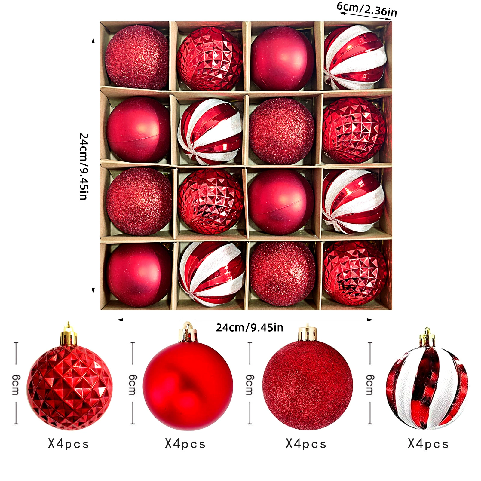 Christmas cartoon plastic painted pendant, Amazon, Birthday gift