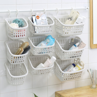 Hook Hanging Storage Basket Kitchen Hanging Basket Bathroom Bathroom Cosmetics Storage Basket Plastic Basket Storage Basket