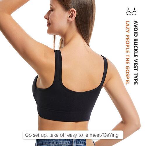 New style overseas running shock-absorbing vest large size bra cross-border fitness high-intensity large bust plus-size sports underwear for women