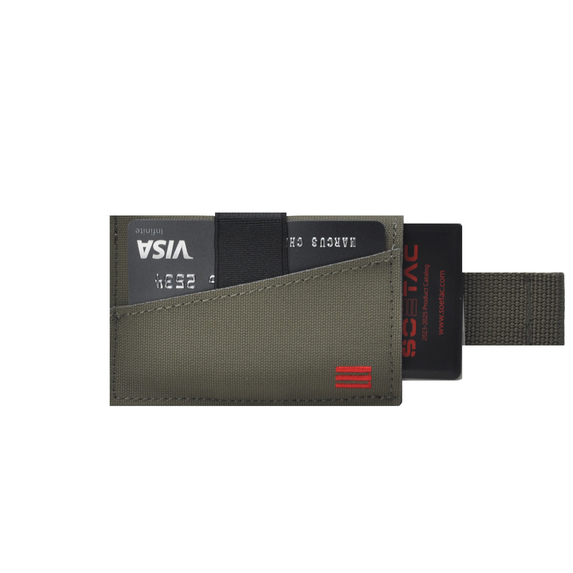 SOETAC táctica nicer bolso de tarjetas cartera compacta y simple multi-tarjeta portable tarjeta de identificación portable bolsa de almacenamiento