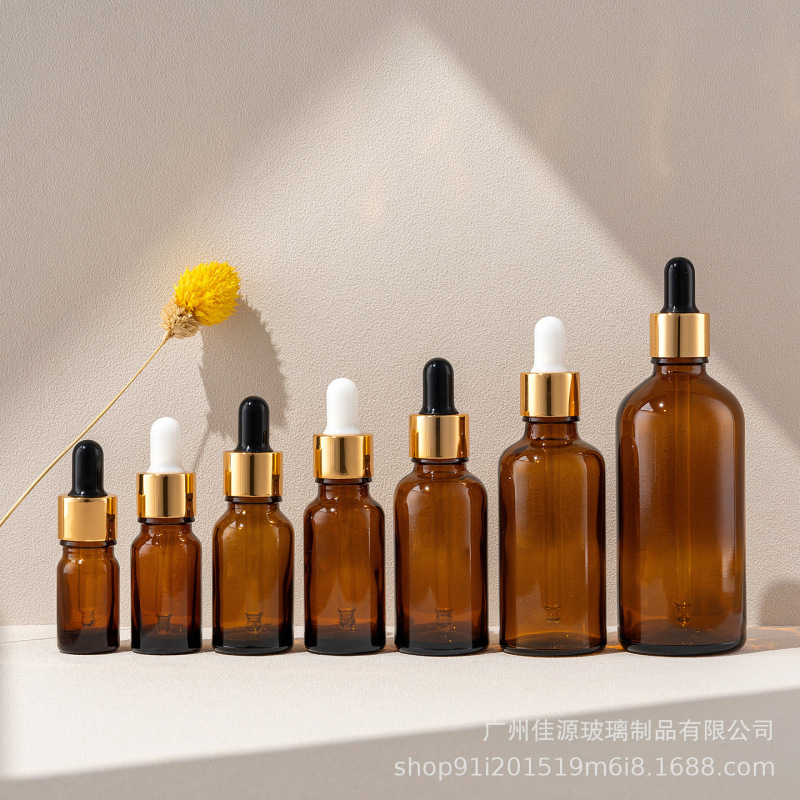现货5ml-100ml棕色滴管瓶 30ml原液调配瓶 10ml茶色精油瓶 分装瓶|undefined