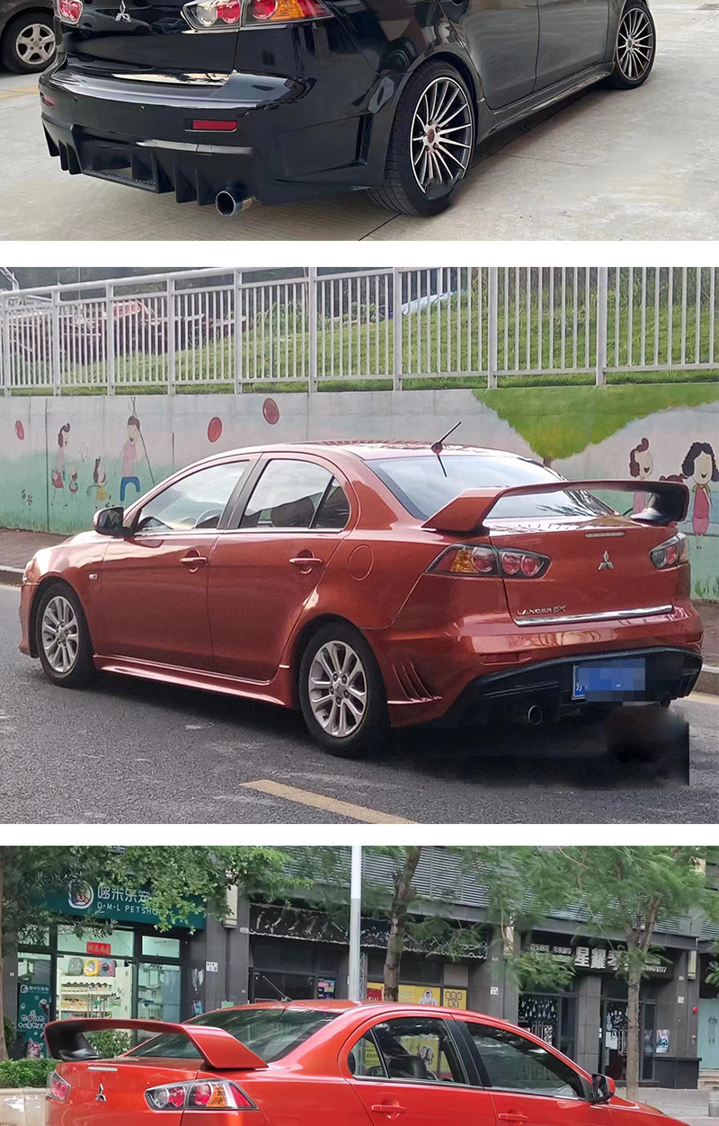 Suitable for Mitsubishi Lancer EVO rear spoiler modification, original Evolution high spoiler for track performance