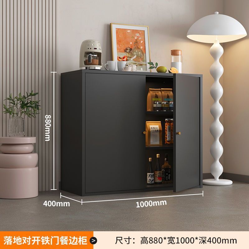 Iron Sideboard Dormitory Iron Cabinet Storage Cabinet Wine Cabinet Balcony Storage Cabinet Living Room Tea Cabinet Kitchen Storage Cabinet