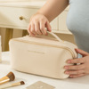 Organ pillow Cosmetic PU Leatherwear Wash bag ins Yan value Handbag travel Portable Storage bag