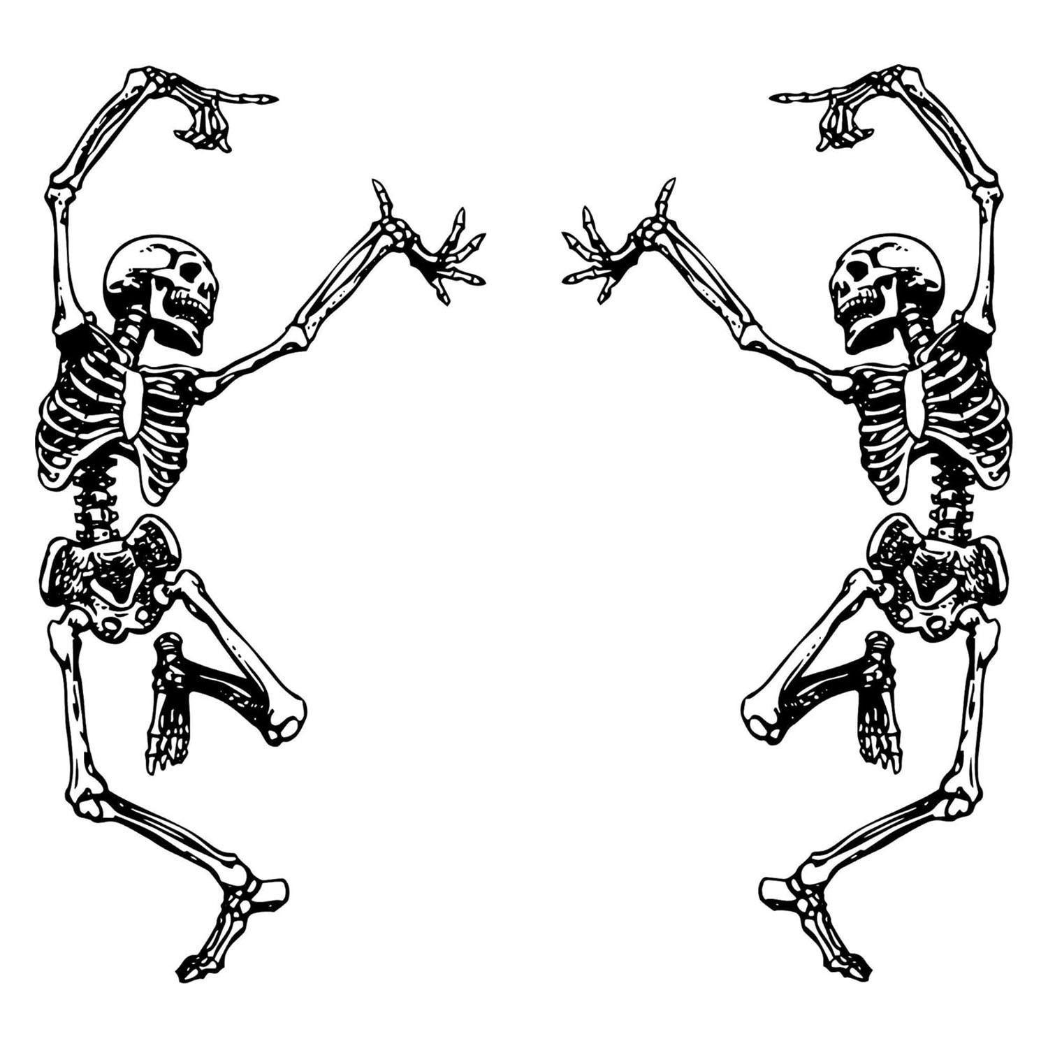 Amazon Halloween Dancing Skull Stickers Rock Band Auto Stickers Vinyl contrapeso image 1