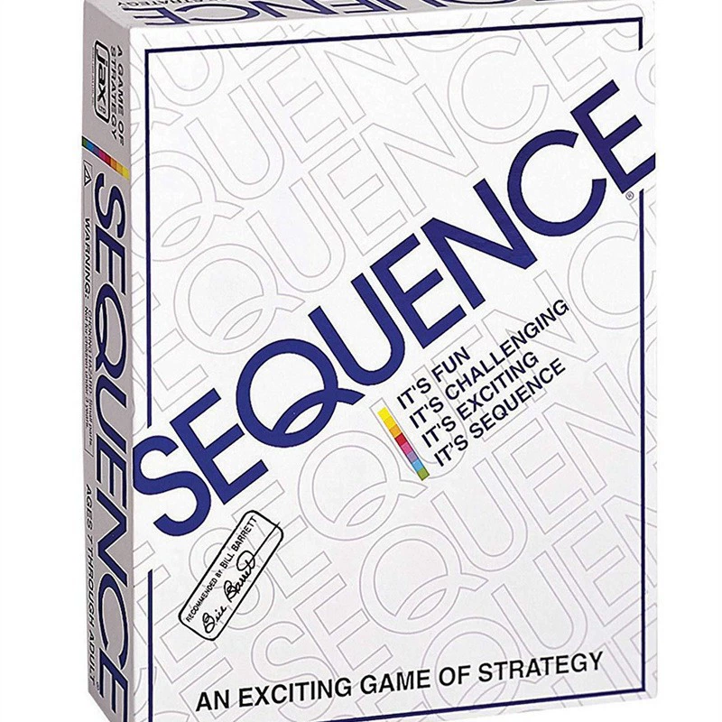 [英文版SEQUENCE GAME 序列迷阵花式五子棋桌游卡牌聚会休闲游戏棋]