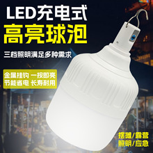 lde充电灯泡摆摊夜市灯不插电长续航地摊灯移动式家用露营球泡灯
