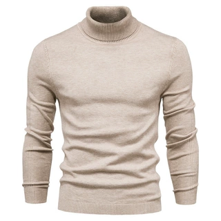 men sweater休闲男士纯色套头毛衣 外贸高领男休闲针织衫跨境线衫