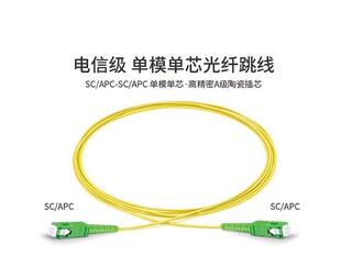 Telecom-grade optical fiber jumper SC/ECC to SC/ECC single-mode single-core jumper 3 m optical fiber jumper