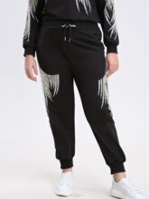 C 68521 Oversize High Waist Harem Pants Set ��������ѝ���b