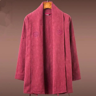 High-end Tang suit men's coat Chinese men's clothing Zen Ju Shi clothing Han clothing tea drinking clothing Chinese style cardigan dress coat