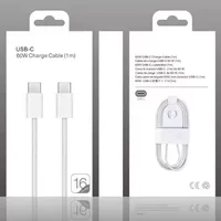 Новый зарядный кабель PD60W для Apple 16 кабель для передачи данных коробка Type-c плетеный провод 16 маленькая белая коробка