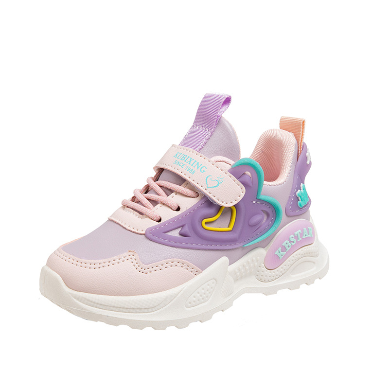 Zapatos deportivos para niñas, zapatos casuales para padres con suela suave, 2025 primavera y otoño nuevos zapatos de correr para niños de tamaño medio y grande para niñas