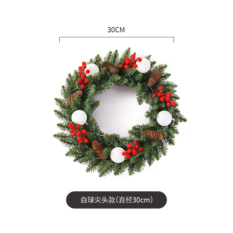 Navidad guirnalda 30/40/50/60cm árbol de Navidad Festival decoración regalo creativo decoración colgante diseño de la escena de la decoración