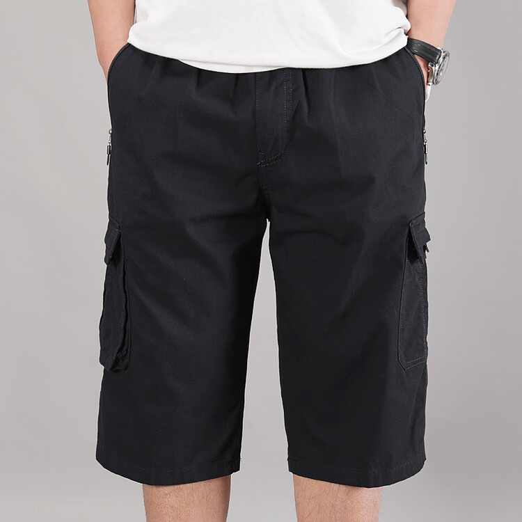 Summer cotton trousers, solid shorts for leisure