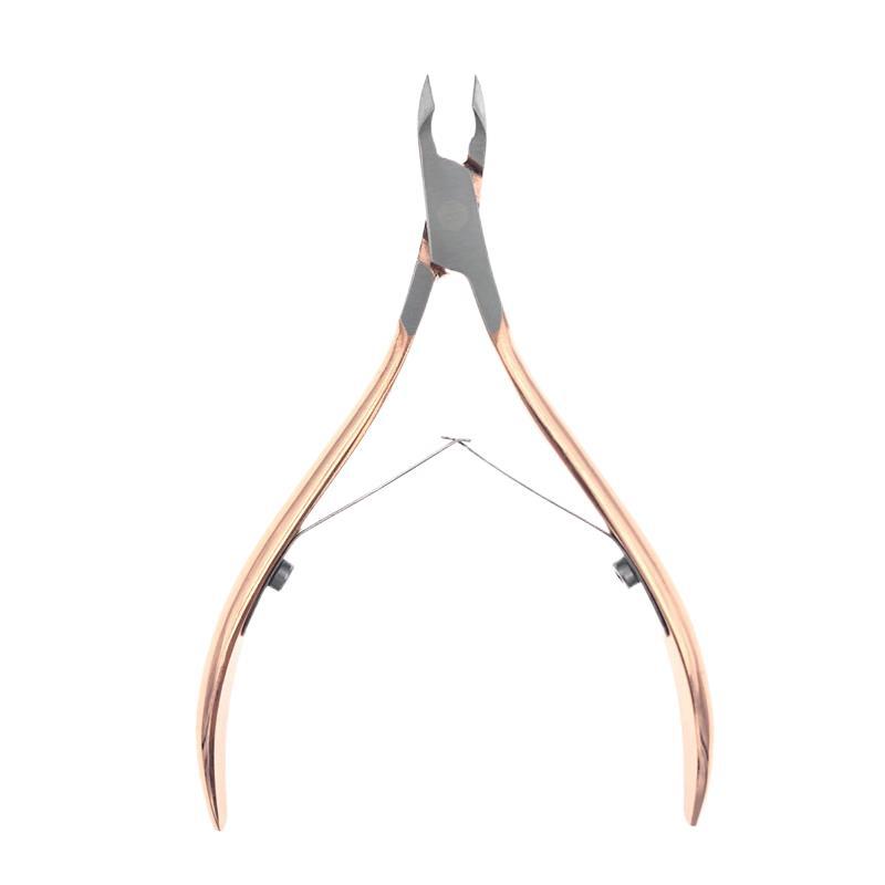 厂家直供D09死皮剪美甲工具去死皮倒刺剪死皮钳不锈钢镀玫瑰金剪|ms