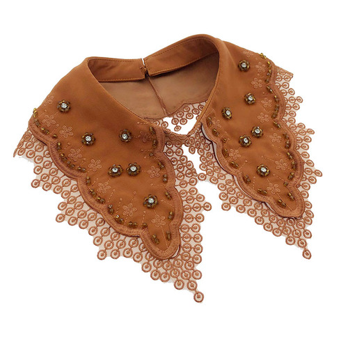 Manufacturer produces various styles of fake collars, hand-stitched, beaded and embroidered women's clothing, fashionable and trendy fake collars