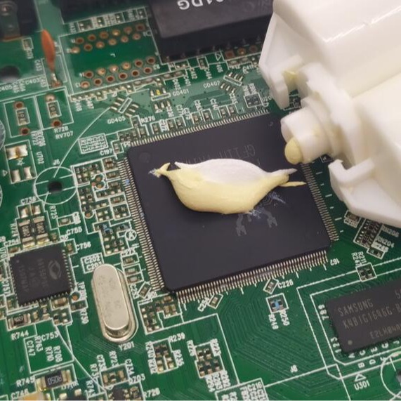 AB双组份导热凝胶高频高功率存储器芯片电子耐高温散热缝隙填充胶