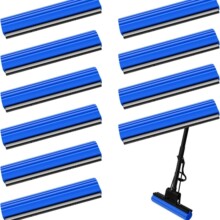 批发外贸拖把头吸水胶棉滚轮式拖布头干棉替换装家用胶棉通用27CM