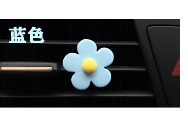 Clip de salida de aire de coche de flor de cinco pétalos para aire acondicionado de coche perfume aromaterapia margarita flor pequeña tobera perfume decoración clip