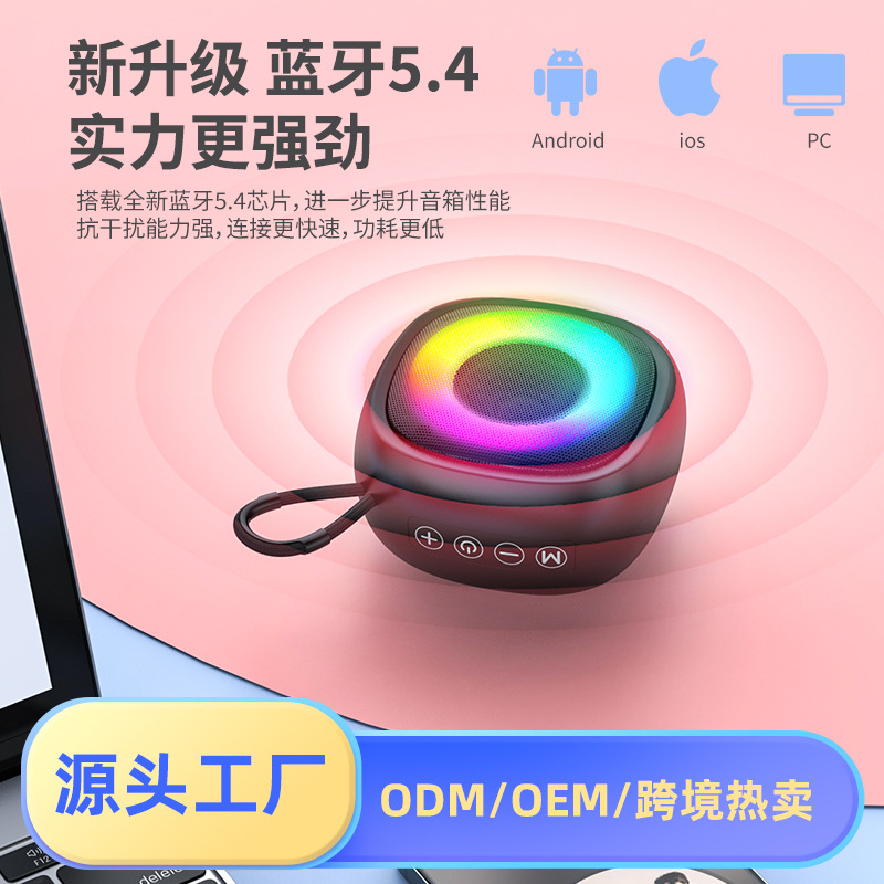 Nuevo altavoz Bluetooth transfronterizo portátil al aire libre pequeño hogar mini audio inalámbrico portable subwoofer