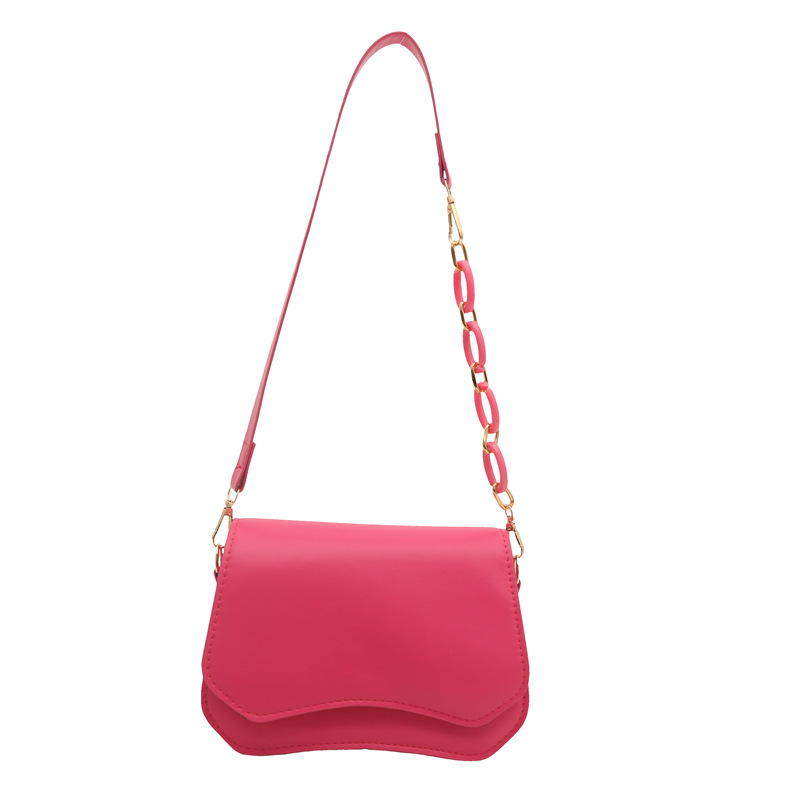 Bolsos axilales de textura simple para mujeres 2025 primavera y verano nueva moda edición limpia de moda extranjera bolso de hombro simple