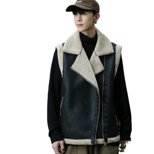 MJ001-Black (퀼트 PU 가죽)