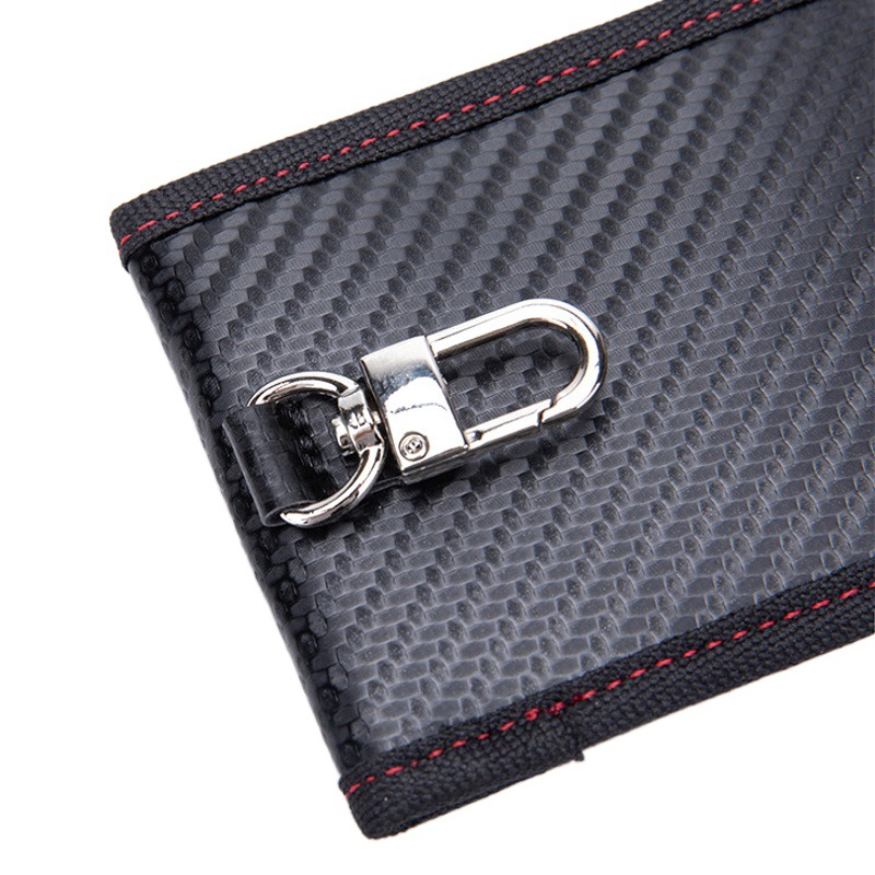 New Cross-Border Carbon Fiber Car Key Shielding Bag, Mobile Phone Bag, Anti-Magnetic Card Holder, Rfid Shielding Key Bag