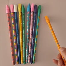 卡通动物水果木制铅笔儿童创意批发昆虫HB铅笔工厂直发创意橡皮头