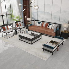 新中式轻奢实木沙发组合现代中式简约客厅整装酒店样板房禅意家具