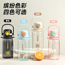 提手拎拎壶2025新款大容量运动水杯便携双饮高颜值塑料杯健身水壶