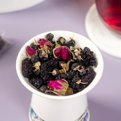 Black fruit, wolfberry, mulberry rose tea, black wolfberry rose, women's combination scented tea, fruit tea, Bozhou manufacturer wholesale