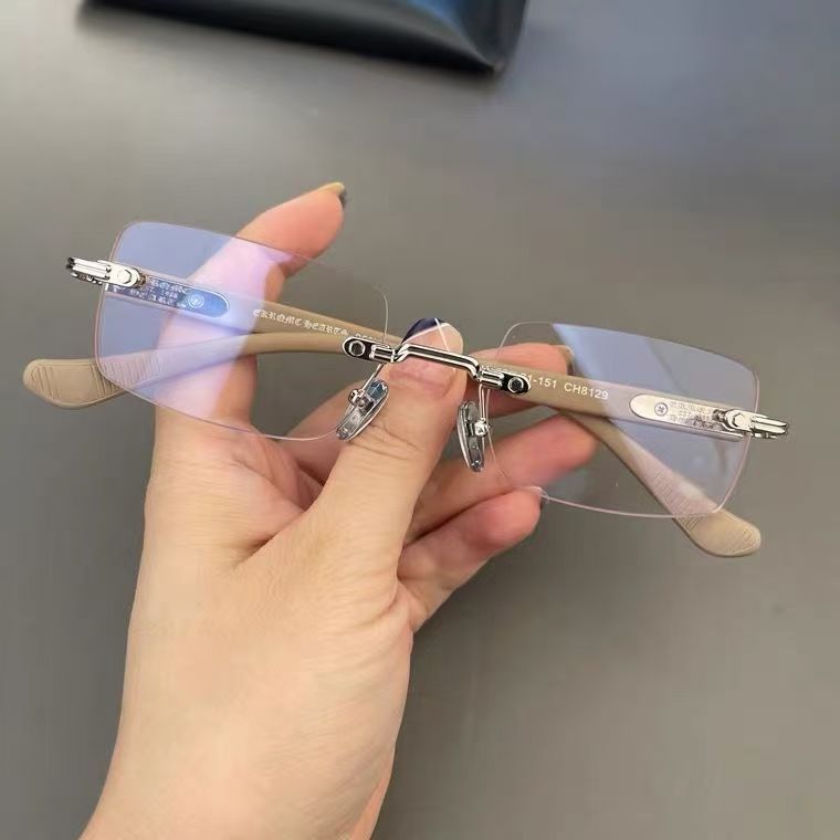 25g Weight Frameless Glasses Structure Sunglasses Classification Plastic Lens Material Square Glasses Style Casual, Daily Occasion Solid Color Pattern All Seasons Season Unisex Gender Simple Style Style Gold, Silver Color Simple Style Solid Color Plastic Square Frameless Optical Glasses 5
