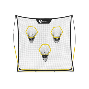 7x 7 feet portable rugby trainer throwing net indoor outdoor 3 holes rugby football training Net