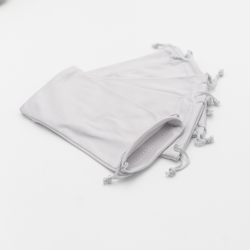 Daily Occasion Simple High Density Microfiber Double Drawstring Sunglasses Pouch