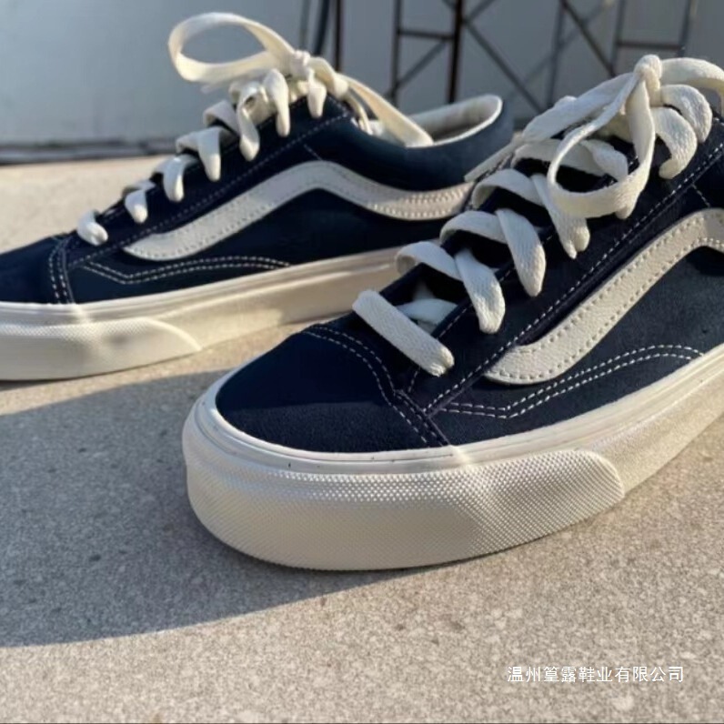 Putian Vans Canvas Shoes Style36 Navy Blue Men's Shoes Non-Slip Casual Sneakers Women's Shoes Low-Cut Canvas Shoes Cross-Border