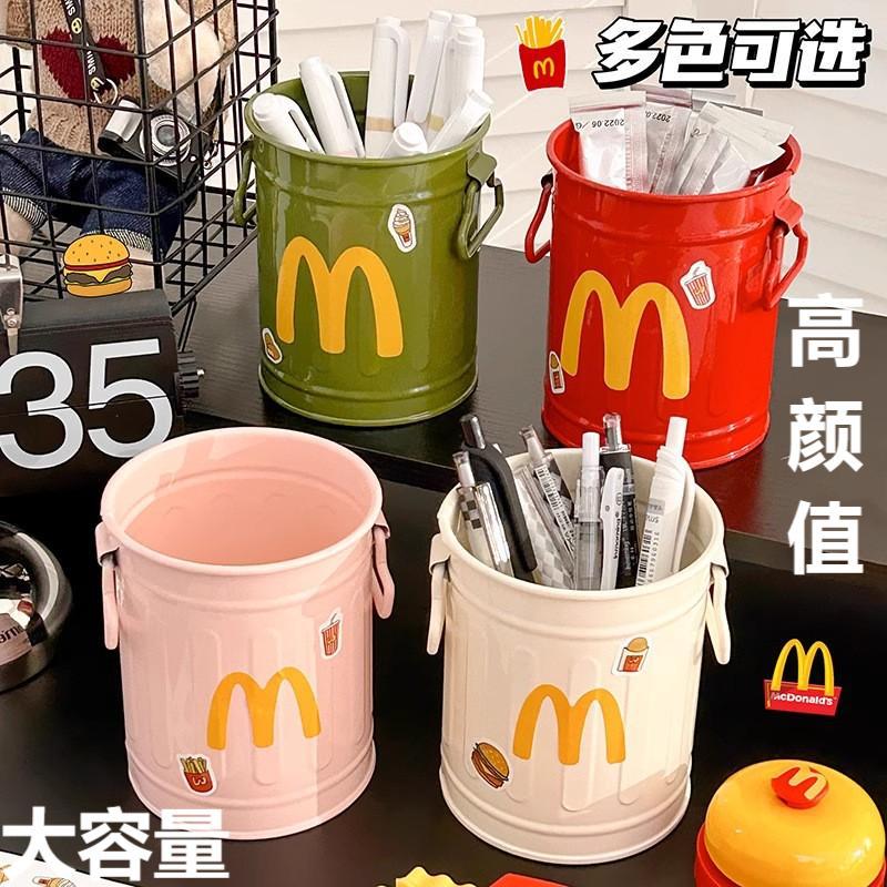 고급스러운 만화 스타일의 펜 홀더, 학생 데스크탑 사무실, 대용량, 심플한 복고풍 수납통, 공장 도매