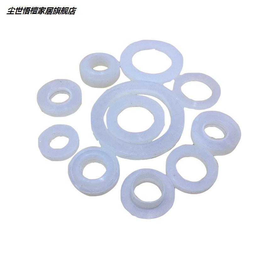 橡胶垫片圆形带孔热水器加厚硅胶皮垫圈4分6分平垫片软管胶垫水管