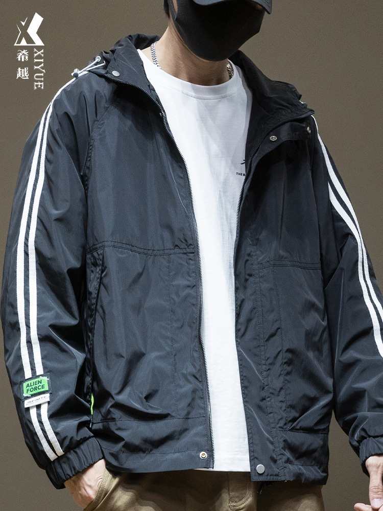 Summer sun protection clothing men's spring and autumn plus size men's 2023 new casual thin jacket men's coat fashion