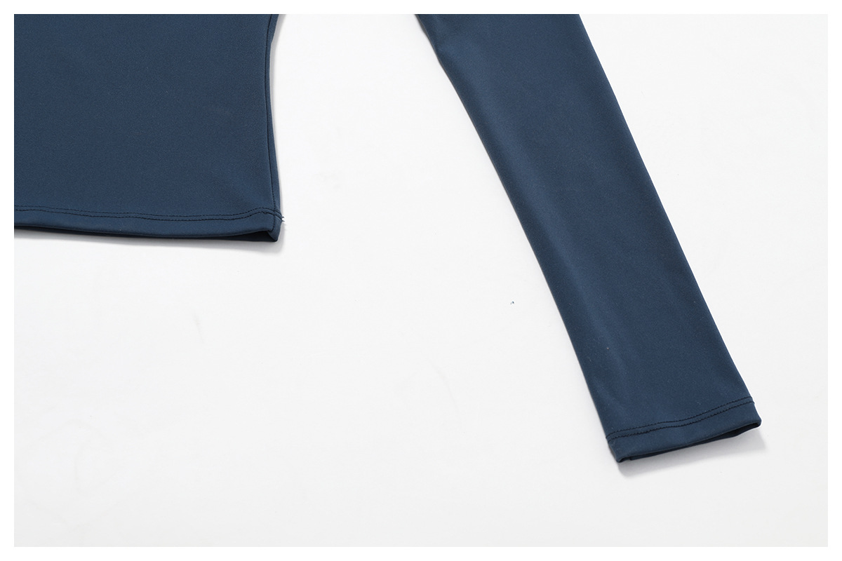 Einfacher Stil Einfarbig Nylon Elasthan Rundhals Aktive Tops T-shirt display picture 35