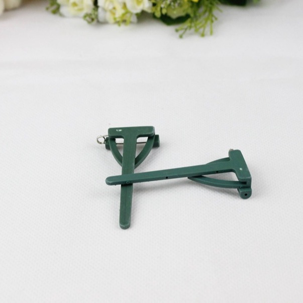 Novia novio ramillete de la boda suministros triángulo broche en forma de T pin floristería suministros Ventas de Fábrica image 3