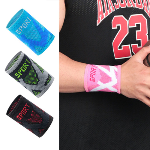 Cross-border fitness basketball badminton tennis knitting sweat-absorbent wrist guard table tennis pressure sports wrist support