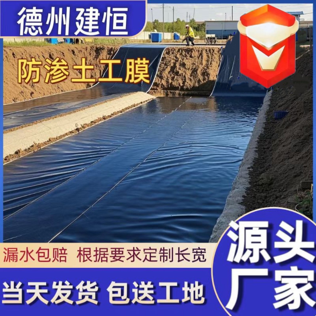 污水池土工膜1.0mm防渗膜调节池蓄水池农田灌溉hdpe聚乙烯土工膜
